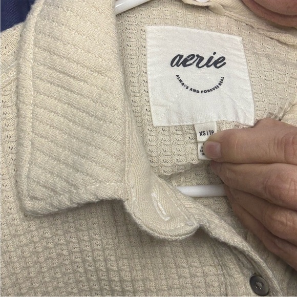 Aerie Anytime Fave Waffle Shirt - Picture 2 of 5